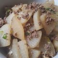 ☆haruru14's cooksnap of when they made 大根と豚ひき肉の煮物.