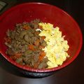 エリノリ's cooksnap of when they made 簡単★食物繊維も一緒に★鶏そぼろ.