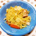 ﾁｲﾁｬﾝﾏﾏ's cooksnap of when they made 簡単塩焼きそば♬(ラーメン粉末スープで).