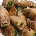 yaojun's cooksnap of when they made お弁当に〜♪にんにくの芽豚肉巻きソテー.