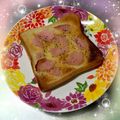 K0A9O0R8U♪'s cooksnap of when they made オリーブオイルで☆ハムチーズトースト.