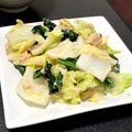 クックV14U7F☆'s cooksnap of when they made 白菜とほうれん草のツナあえ.