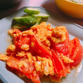 chibijuju's cooksnap of when they made 手軽簡単☆台湾風トマト卵炒め.