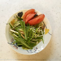 くにたんころぺ's cooksnap of when they made 水菜ときゅうりとしめじのサラダ.