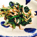kaokaofood's cooksnap of when they made 大根の皮と春菊のガーリックオイル炒め.