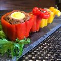 ゆみクローバー's cooksnap of when they made ミニパプリカのスコッチエッグ詰め.
