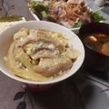 よちりん's cooksnap of when they made ボリューム満点☆麩と肉の卵とじ丼♪.