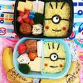 こともみ's cooksnap of when they made ミニオン キャラ弁 幼稚園 お弁当.