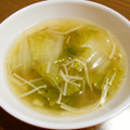 お塩と砂糖's cooksnap of when they made 白菜とエノキの簡単とろみスープ.