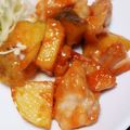 クックT1X217☆'s cooksnap of when they made レンジで時短！鶏肉とじゃがいものマヨ炒め.