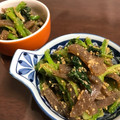 akichou's cooksnap of when they made 小松菜とこんにゃくの胡麻和え.