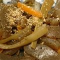 まるごとチョコ's cooksnap of when they made 山ウドとこんにゃくのきんぴら.