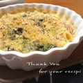 inyako's cooksnap of when they made ほうれん草とベーコンのペンネグラタン.