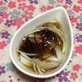 ぽぽきゅ's cooksnap of when they made 血液サラサラ♬もずくと新玉ねぎの酢の物.