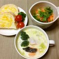 Y✿えくぼ飯's cooksnap of when they made 白菜と鮭のミルクスープ.