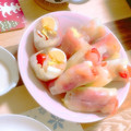 クック0Z7T23☆'s cooksnap of when they made 簡単巻くだけ！生春巻きでシーザーサラダ.