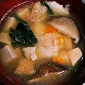 ムーミン☆ママ's cooksnap of when they made ほうれん草としいたけと豆腐のお味噌汁☆.