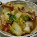 ヨシヨッシー's cooksnap of when they made 白菜とベーコンのバター醤油蒸し.