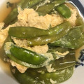 ☆みーい☆'s cooksnap of when they made 簡単もう一品！さやえんどうの玉子とじ.