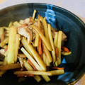 LimeLunch's cooksnap of when they made 捨てないで！大根の皮と豚バラの焼肉炒め*.