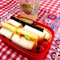 にゃにゃ☆☆☆'s cooksnap of when they made ☆お腹も満足♪ 厚焼き卵のサンドイッチ☆.