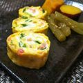 京ん家's cooksnap of when they made 大阪的？ねぎ、紅しょうが入り卵焼き.