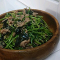 まぁ907's cooksnap of when they made 超簡単！豆苗とワカメの梅ツナ和え.