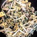 姉妹♡ママ♡'s cooksnap of when they made 節約レシピ！ 豚コマ入りニラ玉.