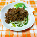 ﾁｲﾁｬﾝﾏﾏ's cooksnap of when they made ☆もやしとピーマン炒めとがっつり焼肉.