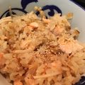 10nmam's cooksnap of when they made 鮭の味噌バター炊き込みごはん.