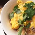 yumyum♩'s cooksnap of when they made 一度に４人分♪トロトロ卵のつゆだく親子丼.