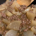 chiihochan's cooksnap of when they made 大根と挽肉のとろみ炒め.