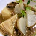 yamami100's cooksnap of when they made 蕪と筍の煮物☆鶏ひき肉のあんかけ.