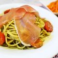 アイリッシュショコラ's cooksnap of when they made 生ハムとトマトのバジルソースパスタ.