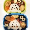 y_u♡'s cooksnap of when they made *しろたん弁当*キャラ弁*.