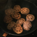 ayumin66's cooksnap of when they made 明太子でウマウマ☆れんこんのはさみ焼き.