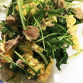 komasan♪'s cooksnap of when they made 簡単☆水菜と卵のツナマヨ炒め.