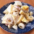 tomaton☆'s cooksnap of when they made ちくわとカニカマとりんごのサラダ.
