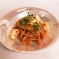 ❁Abake❁'s cooksnap of when they made 白ねぎ＋チーズでナポリタン焼きうどん.