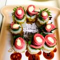 もちっこ橙色's cooksnap of when they made 父の日に、お花風おつまみ♡.