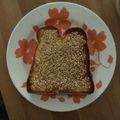 クック1FX93J☆'s cooksnap of when they made ぷちぷちゴマトースト.