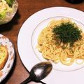 MRペッパー's cooksnap of when they made 辛子明太子スパゲティ♪.