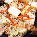 kojyu's cooksnap of when they made 厚揚げとひき肉の甘辛卵とじ.