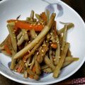 kirinda's cooksnap of when they made にんじんとごぼうのサラダきんぴら.