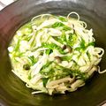 alice218's cooksnap of when they made 鶏ささみと水菜としめじのゆず胡椒パスタ.