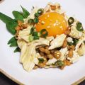 しろだいず's cooksnap of when they made 鶏ささみと納豆のサッパリ和風ユッケ.