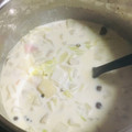 ナツMAM's cooksnap of when they made 簡単スープ【かぶとベーコンのミルクスープ.