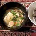 国境付近の主婦's cooksnap of when they made 簡単！鶏ももと小松菜のお雑煮.