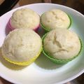 クック3CCBUR☆'s cooksnap of when they made ＨＫＭでバナナヨーグルト蒸しパン.