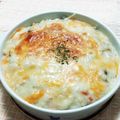 まぶたん's cooksnap of when they made 魚介リゾットをリメイク：簡単ドリア.